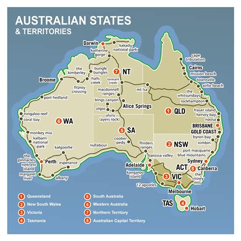australian territories map.